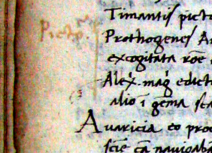 Repertorium, f. 11v, detail