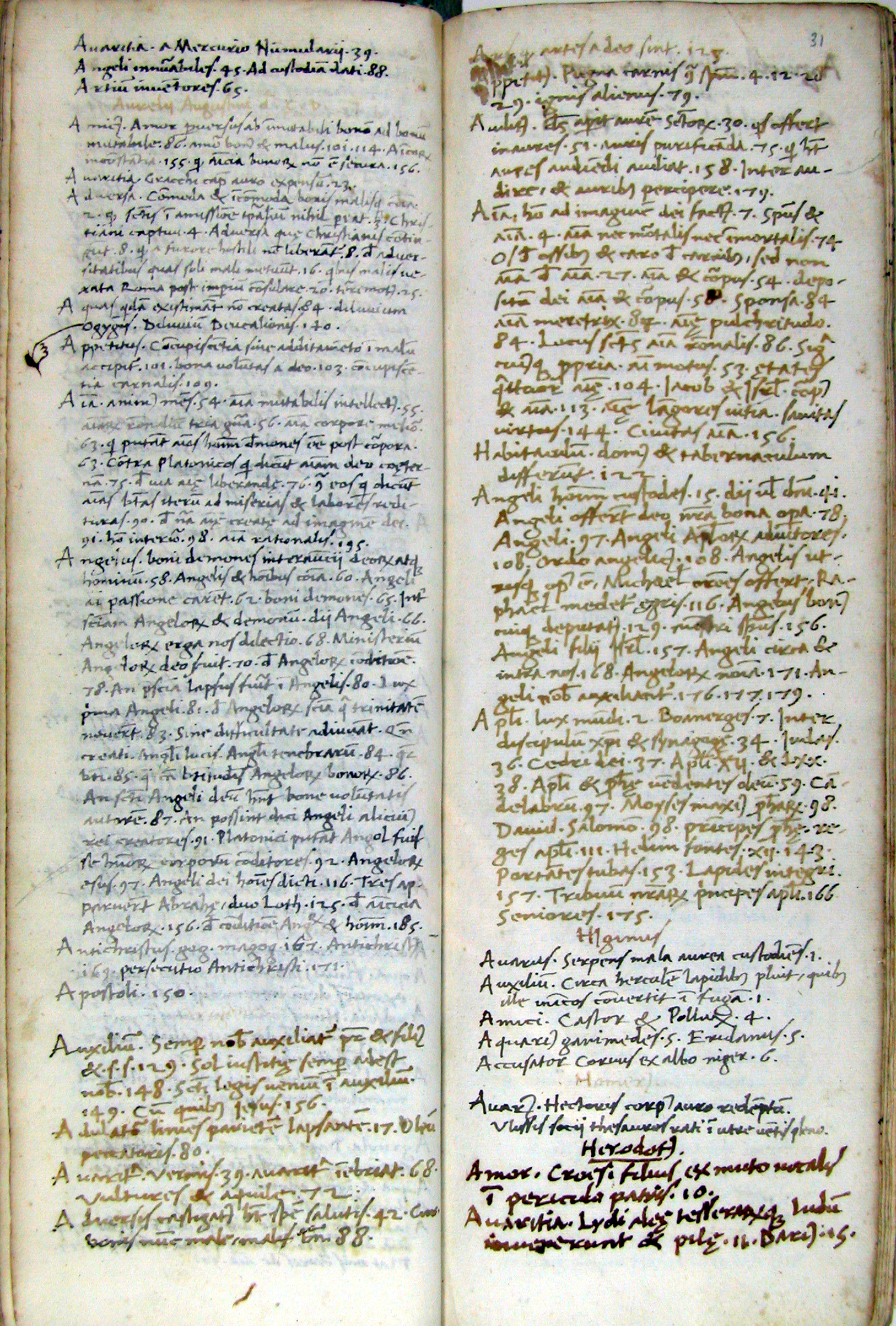 MS gesuitico 522, f. 30v-31r